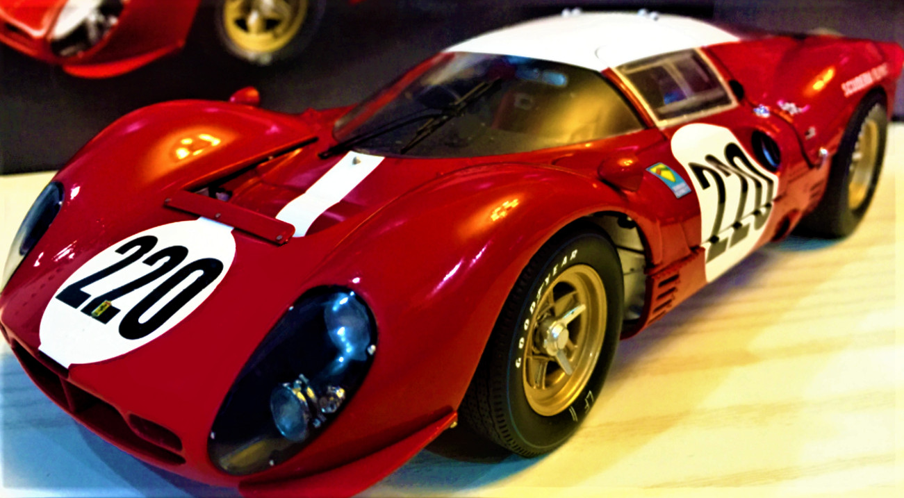 Ferrari Race Car Le Man Racing Racer1960s Custom Built Metal Body1:18SCALE MODEL