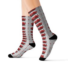 Pick your size Pop art Ferrari Socks- custom original artwork- socks parody art