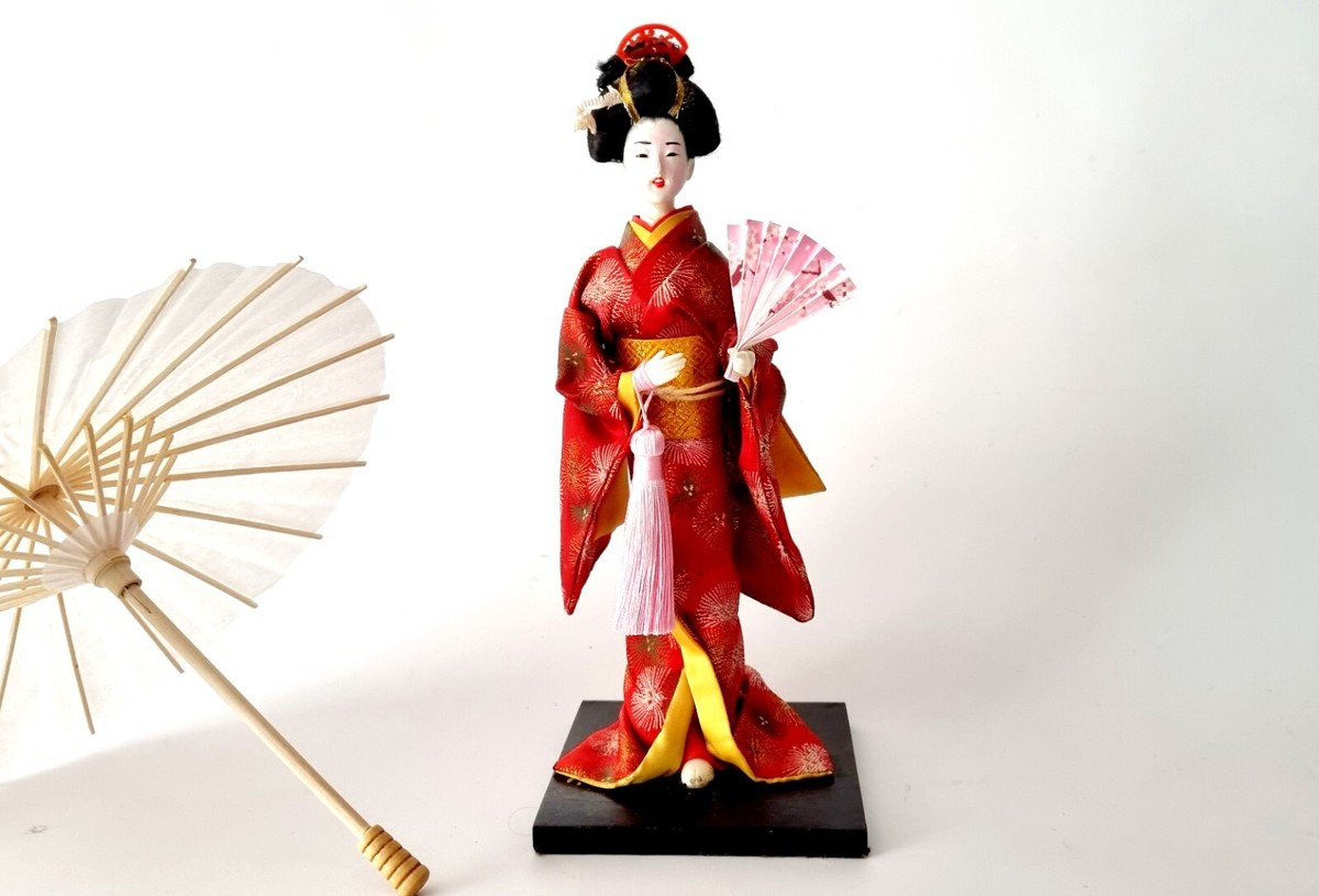 Japanese porcelain doll 1960s Vintage Japanese geisha doll | eBay