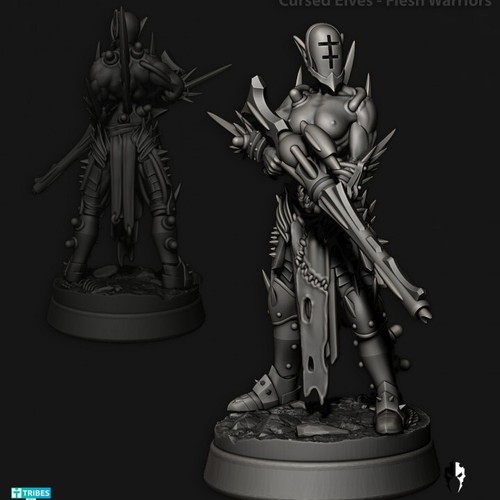 Dark Kin - Ranged Coven Wracked Warriors X 4 - Picture 3 of 4