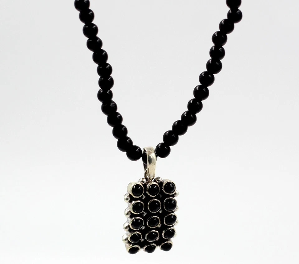 Collana regalo da donna in argento sterling 925 massiccio con pietre preziose... - Immagine 3 di 4