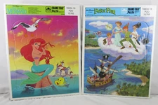 LITTLE MERMAID - PETER PAN * Frame Tray Puzzle - Golden