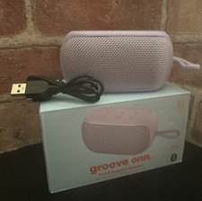 Onn Small Rugged Bluetooth Rechargeable Speaker Lilac Purple 
