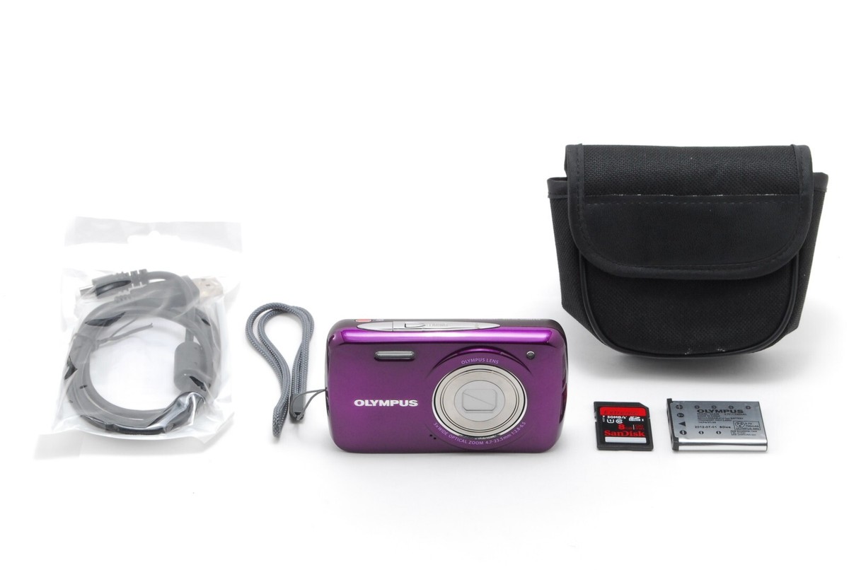 TOP MINT] OLYMPUS VH-210 Purple 14.0 MP 5x Optical Zoom