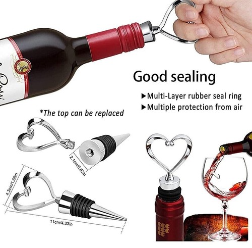 3Pcs Wine Opener Gift Set Wing Corkscrew Beer Bottle Opener & Stopper Cutter - Picture 7 of 8