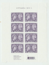 Canada Stamps Queen Elizabeth II Diamond Jubilee $2.00 Pane Sheet of 8 Stamps