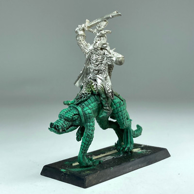 Dark Elf On Cold One - Dunkelelfen Zitadelle Classic Metall Warhammer Fantasy C5630