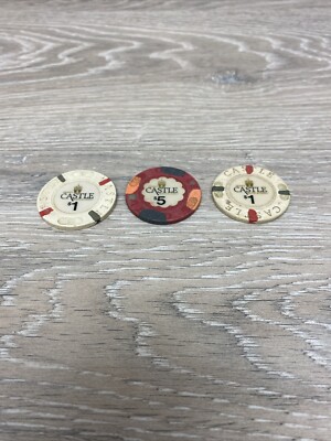 トランプ大統領　トランプキャッスル　カジノチップ Trump Castle Casino Chips $1 & $5 Atlantic City NJ Lot | eBay