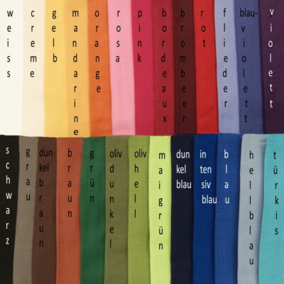 Baumwolltuch einfarbiges Tuch 100 x 100cm uni Halstuch Baumwolle Schal Bandana