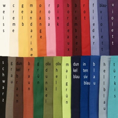 Baumwolltuch einfarbiges Tuch 100 x 100cm uni Halstuch Baumwolle Schal Bandana