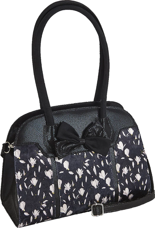 Ruby Shoo DENVER Vintage Floral BLUMEN Schleife Handbag HENKELTASCHE Rockabilly - Bild 2 von 2