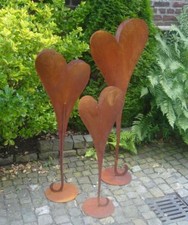 Herz 115 cm aus Metall in Edelrost Gartendeko  Hochzeit Muttertag Geschenk Figur