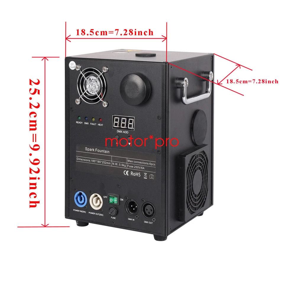 1 pcs 750W Cold Spark Firework Machine DJ Disco Stage Effect Machine Lighting - Image 3 of 4