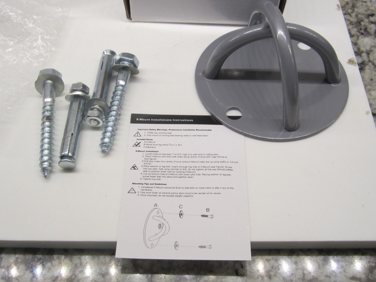 CEILING WALL MOUNT Bracket Anchor X Gym Cross Fit Suspension Trainer Yoga  Swing