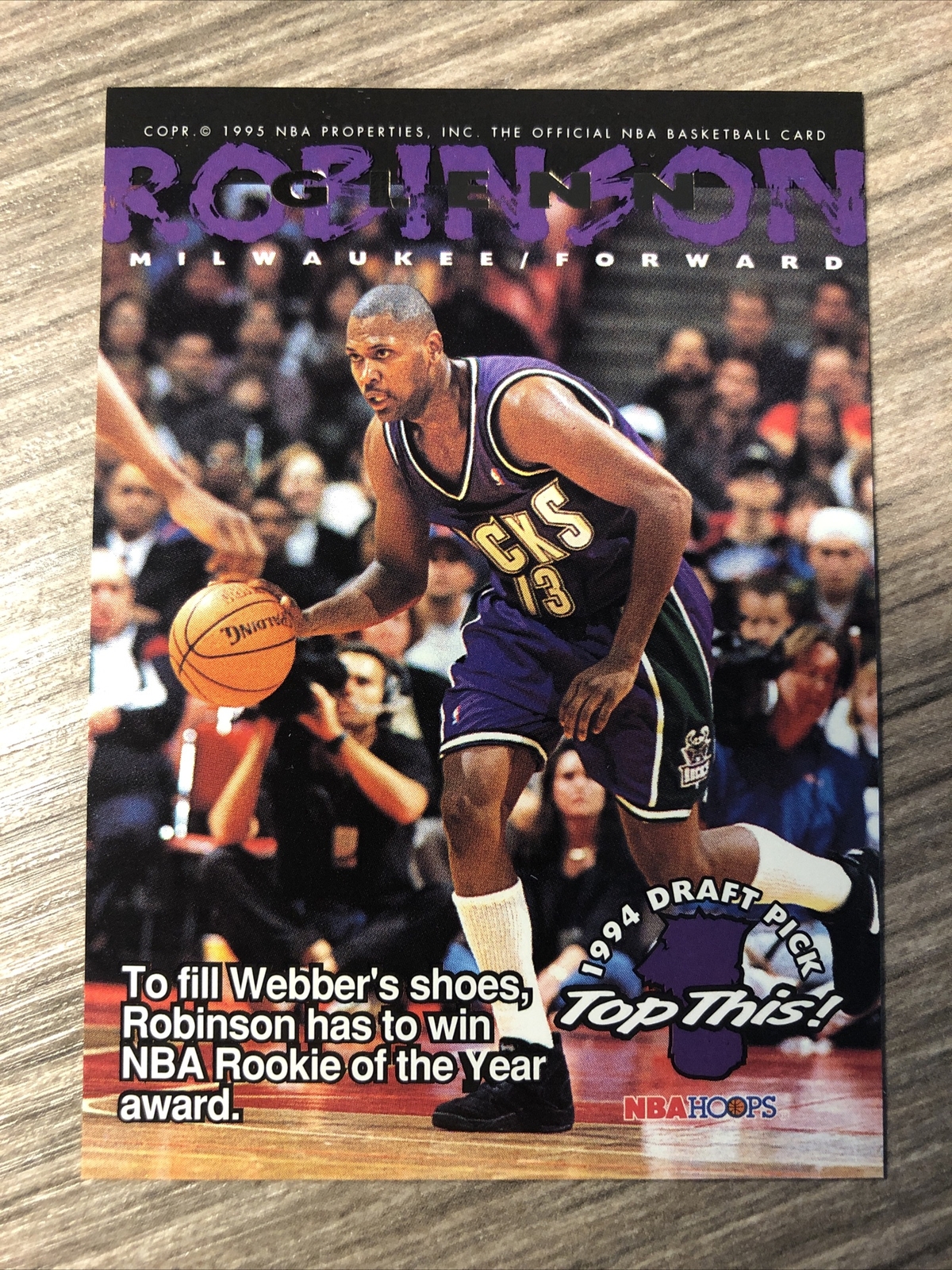 Glenn Robinson Chris Webber 1994-95 NBA Hoops Top This #421  *8968*