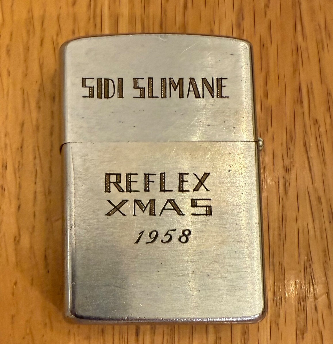 RARE VINTAGE ZIPPO MILITARY LIGHTER USED 1958 STRATEGIC AIR