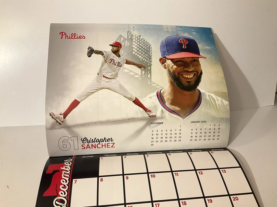 PHILLIES 2025 CALENDARIO EQUIPO UN JUGADOR EN CADA MES NUEVO SGA Foto 3 de 4