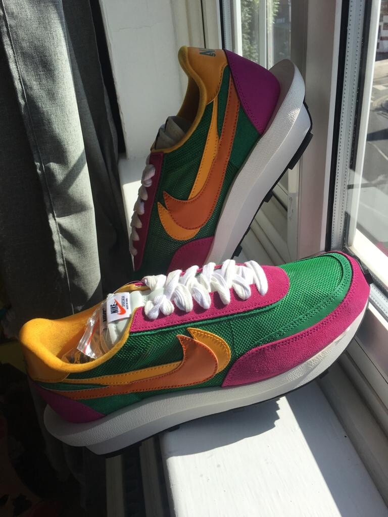 Nike X Sacai LD Waffle Pine Green (UK10) | eBay