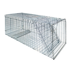 Live Animal Cage Trap 51"x17.4" x18.9" Humane Cat Trap Cats Squirrels Mouse