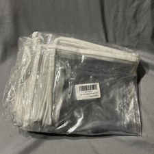 6 Pcs Clear Zippered Storage Bags, Plastic Storage Bags Clothes