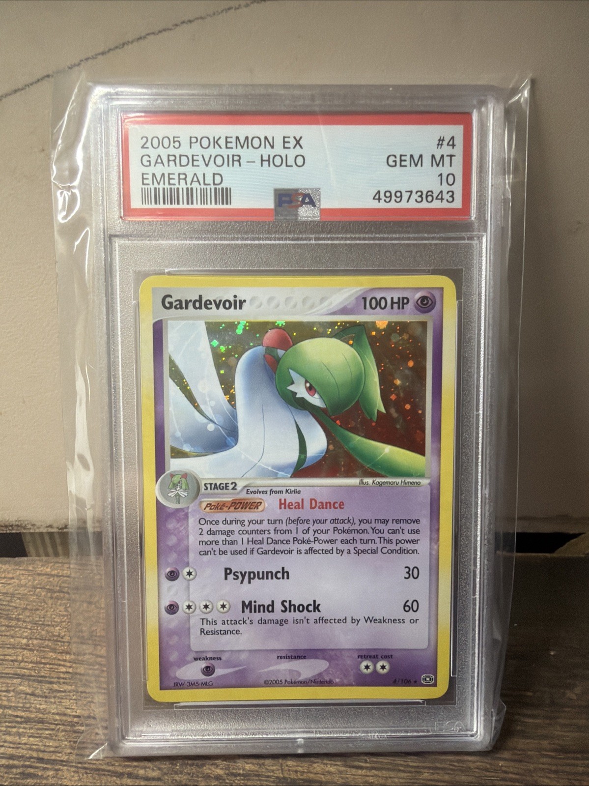 Pokemon Gardevoir EX Emerald Holo Rare #4 PSA 10 Gem Mint