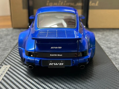 Ignition model 1/18 RWB 964 Metallic Blue Resin Cast Limited Edition IG3635 - Picture 6 of 8