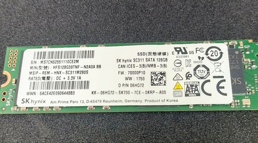 SK hynix SSD 128GB M.2 SATA 10枚セット動作確認済み SK hynix SC311 128GB M.2 SATA SSD Solid State Drive | eBay