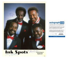 The Ink Spots "If I Didn't Care" Singers AUTOGRAPHS Signed 8x10 Photo x4 ACOA