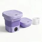 Mini Washing Machine 16L Purple Portable Washer Compact Laundry Dorm RV