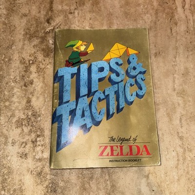 The Legend Of Zelda Tips & Tactics Instruction Booklet w/ Map Nintendo NES