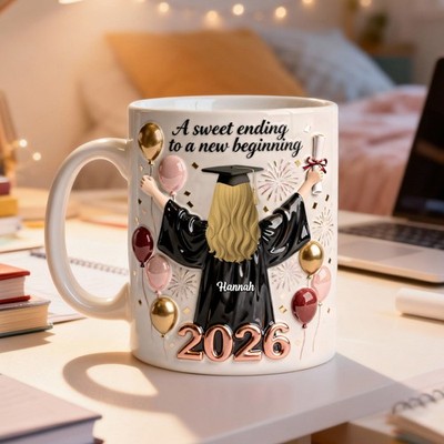 Personalized Graduation Coffee Mug -  Gifts For Graduates, Birthday Gifts