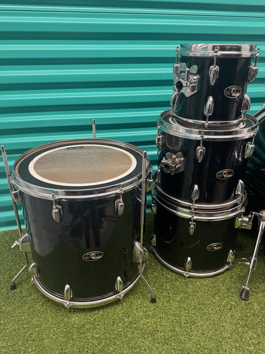 ⚡️Vintage Slingerland 5-Piece Maple Drum Set Black⚡️ | eBay
