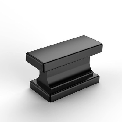 10 Pack Matte Black Cabinet Knobs 1.46 Inch37mm Single Hole Cabinet Handles Re