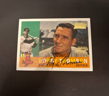 2001 TEAM TOPPS LEGENDS Bobby Thompson ( RED SOX ) AUTOGRAPH AUTO CARD # 153