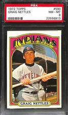 1972 Topps #590 GRAIG NETTLES PSA 8 NM-MT 22556913 