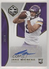 2018 Panini Limited Rookie Auto 30/70 Jake Wieneke #194 Auto 9su