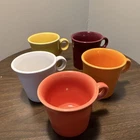 5 Multicolor Fiestaware Fiesta O Ring Coffee/tea Mugs selling together