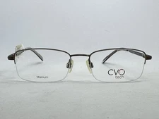 New CVO tech T 5610 Brown 53.18.145 Men’s Titanium Eyeglasses Frames Clearvision