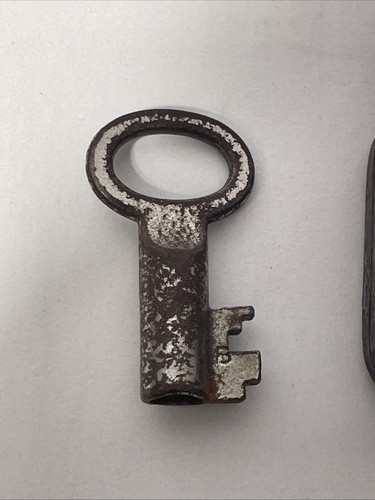 Lucchetto a pad quadrato Arus vintage con chiave funzionante ottone antico - Foto 3 di 9