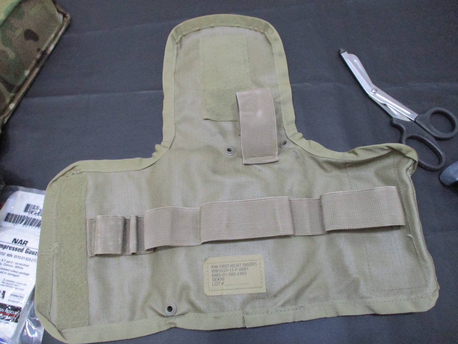 ARMY ISSUE OCP MULTICAM FIRST AID KIT IFAK MEDICAL SUPPLIES TOURNIQUET ISRAELI