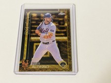 2025 Topps Gilded Collection Pete Alonso Chrome Gold Wave Refractor #/75 Mets
