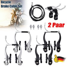 Komplett Set Fahrrad V-Brake Satz V-Bremse Vorne Hinten Bremsenset für MTB BMX