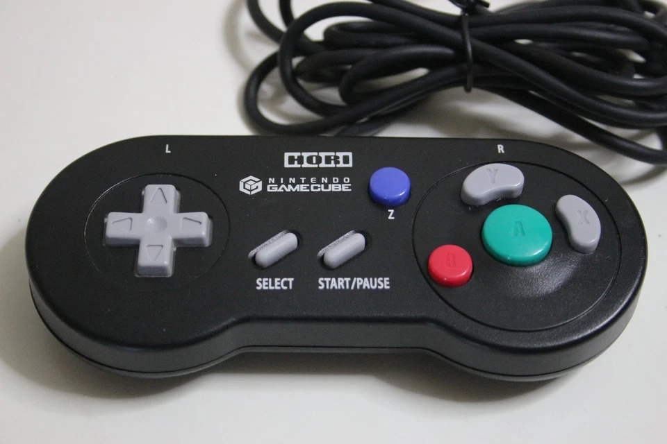 Pad Controlador Digital HORI Negro para Nintendo GameCube GC Con Cable | Probado | Bueno Foto 2 de 4