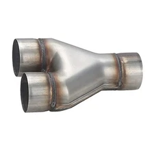  Exhaust 3" Inlet, Stainless Steel 10" Long Dual 3" 3.0inch 10"Long Wide Y Pipe