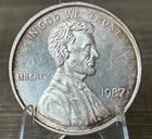 VINTAGE 1987 GOLDEN STATE MINT FINE SILVER ART ROUND - LINCOLN WHEATPENNY DESIGN
