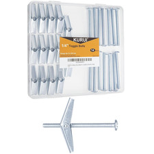 1/4 Toggle Bolts for Drywall, 14Pcs Heavy Duty Metal Drywall Anchors Kit, Dry Wa