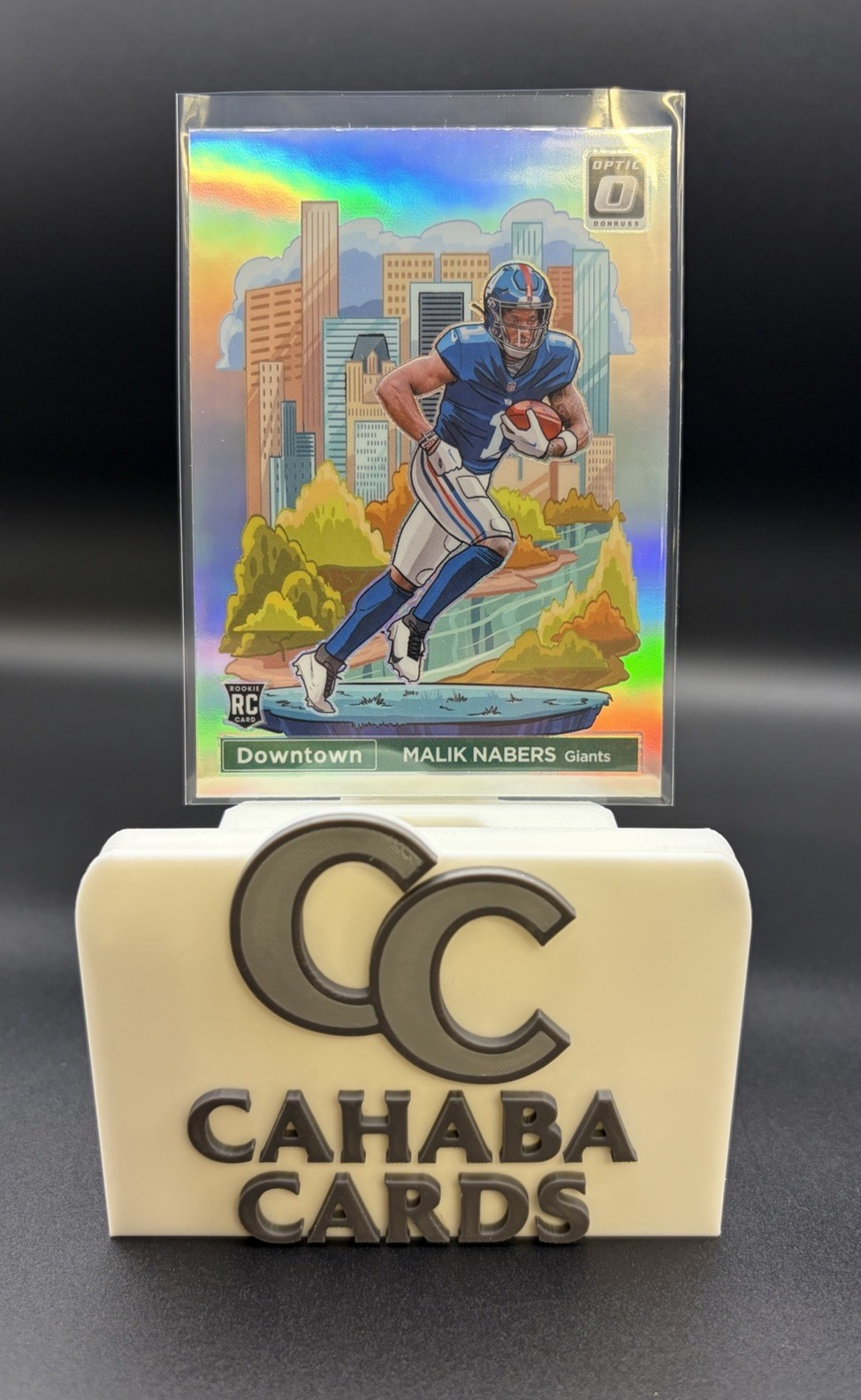 2024 Panini Donruss Optic Malik Nabers Downtown Rookie (RC) #18 Case Hit!