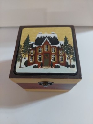 Crazy Mountain Wood Drink Coasters With Wood Box For Storing Coasters (Set Of 6)