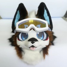 Fursuit Snowboarding Glasses Costume Accessories Wear Animal For Furry Cosplay