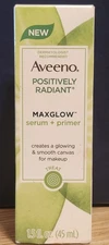 Aveeno Positively Radiant MaxGlow Serum + Primer 1.5oz New in Box